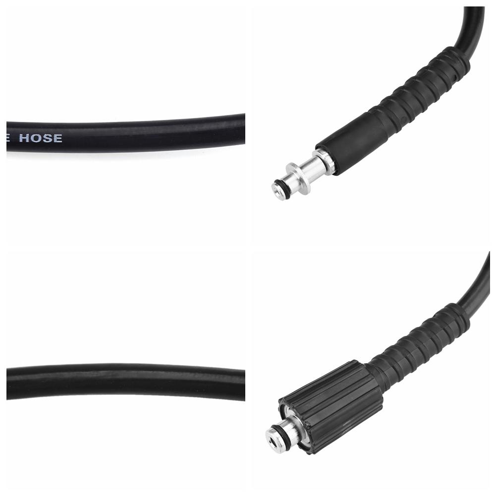 8M 5800PSI High Pressure Cleaning Cleaner Car Washing Replacement Hose Black Color