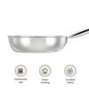 Stainless Steel Triply Frying Pan (Small Size/ 22Cm) | Induction and Gas Stove Compatible | Three-Layer Durable Construction