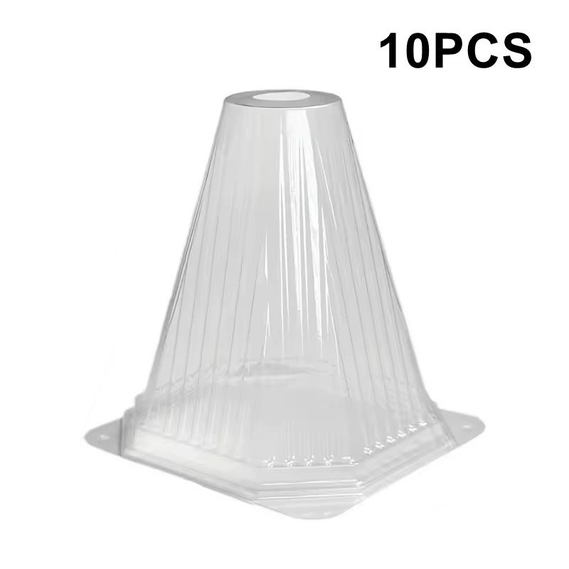 

Конический защитный чехол для рассады Пластиковая крышка для питомника Растений Защита от холода Предотвращение повреждения рассады птицами, улитками Защита от вредителей, насекомых