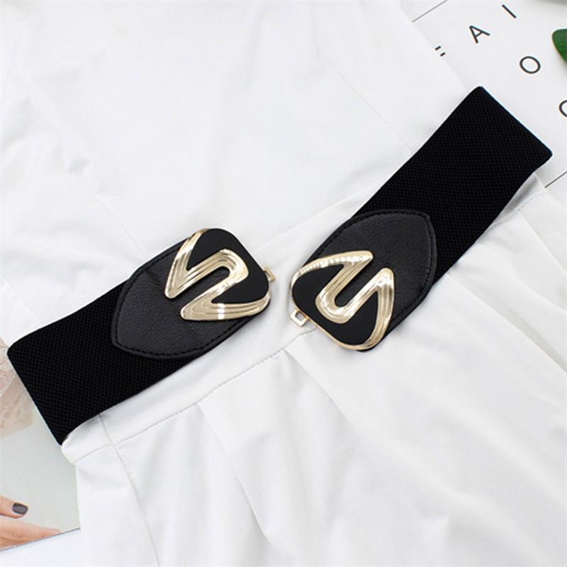 Women Wide Waist Stretch Cinch Girls Waistband Waist Seal Wide Belts