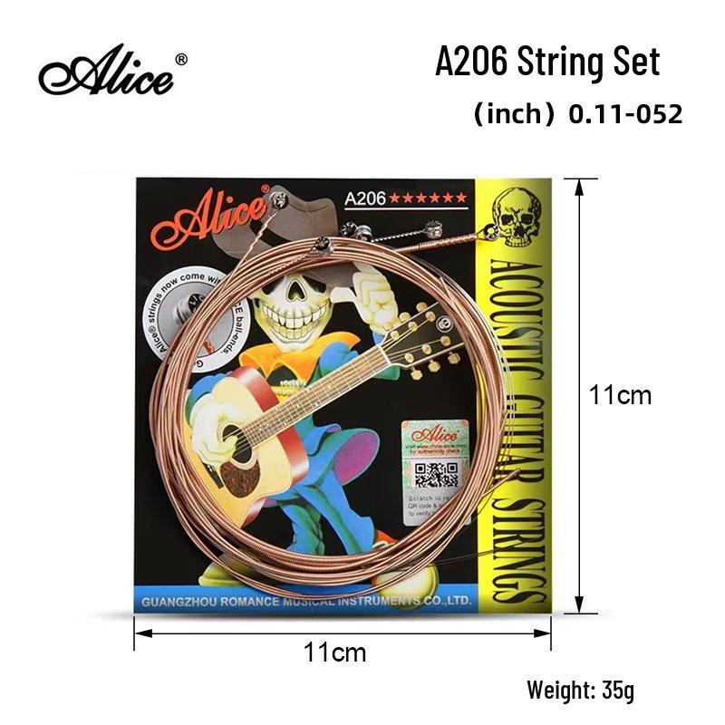 Alice A206 Folk Guitar Single Spare Strings: 1st, 2nd, 3rd String Replacement