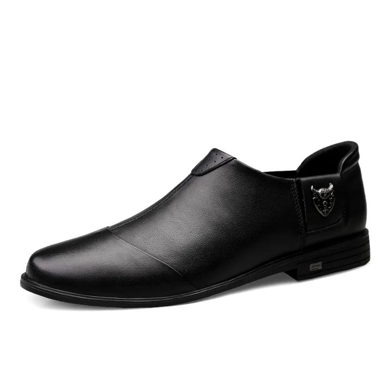 

Лидер продаж мужская обувь из натуральной кожи Европа Америка мягкая подошва удобные мокасины официальная обувь для банкета мужская обувь на плоской подошве 45