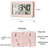 Hygrometer Digital Clock Battery Powered Timepiece Portable Desktop Clock 12/24H Wall. Temperature and Humidity Thermometer Home
