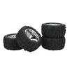 4PCS RC Rubber Tires Strong Cushioning Wear Resistant Replacement Rubber Tires for Traxxas Maxx