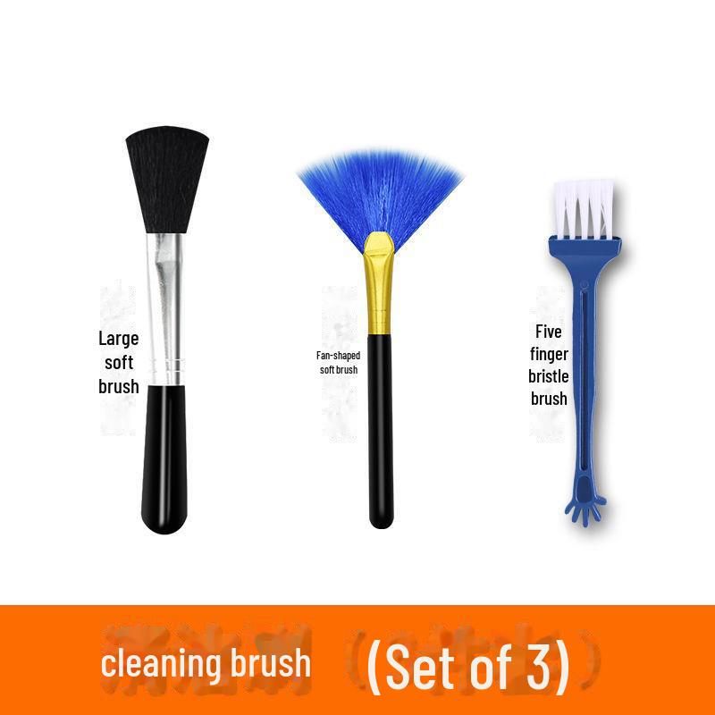 Soft Fan-Shaped Wool Brush for Keyboard, Digital Device, and Lens Cleaning