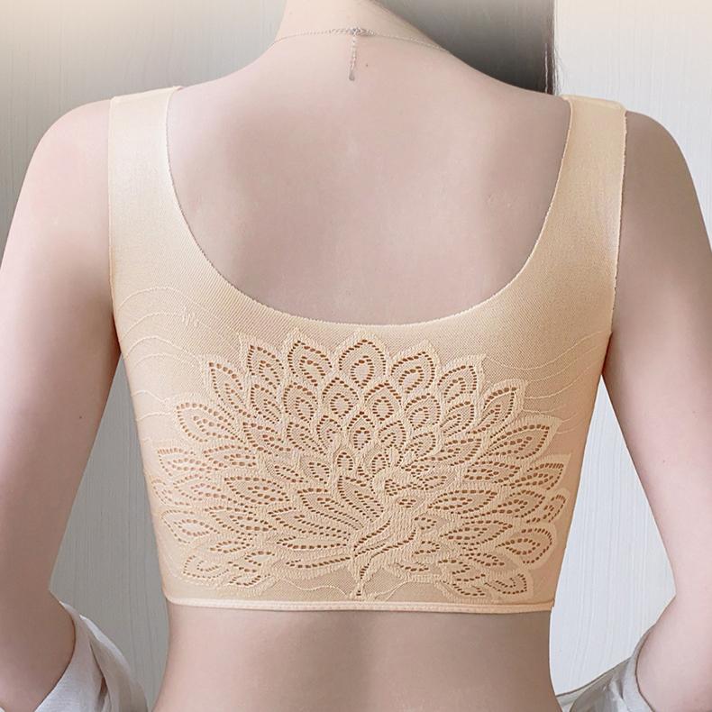 Tank Top Style Sports Bra One-piece Comfortable Seamless Plus Size Bra No Steel Ring Push Up Bra