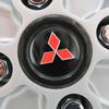Cytbfl1 4Pcs Car Wheel Stickers 56mm Auto Center Hub Cap Decal For Mitsubishi Lancer Ralliart ASX Mirage Pajero Xpander Attrage L200