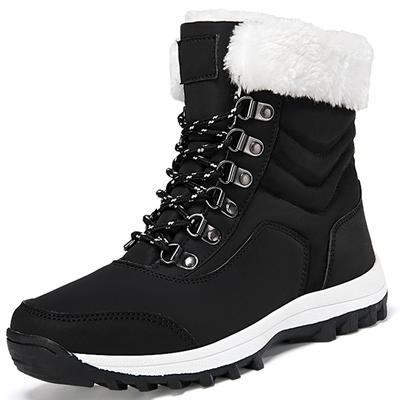 Winter Boots Women Cotton Shoes with Thick Soles Anti Slip and Warm Snow Boots Comfortable Plush Work Ankle Boots