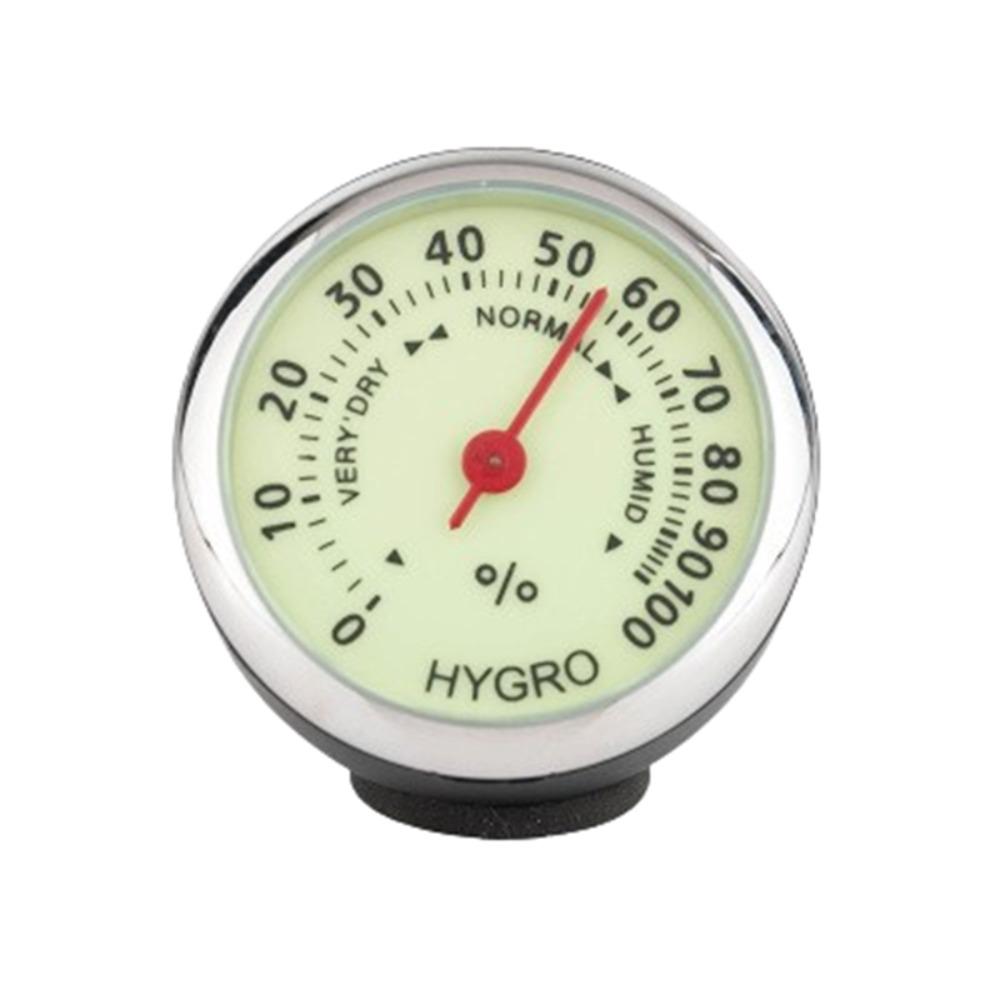 Luminous Car Mounted Thermometer 40mm Diameter Car Hygrometer Car Digital Thermometer Truck