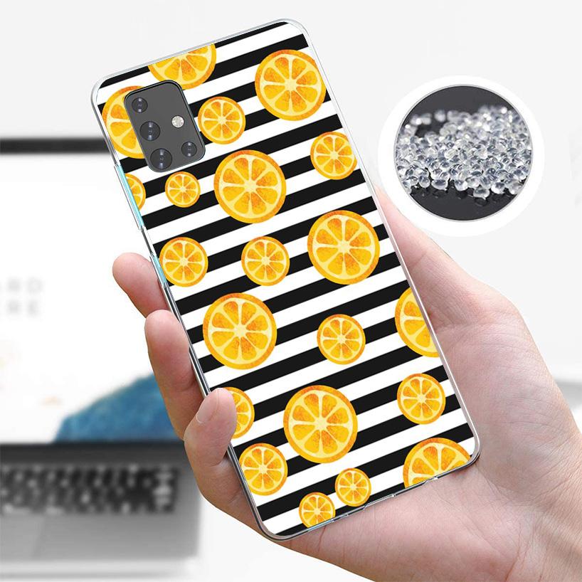 Black White Stripes Flower Cover Phone Case For Samsung Galaxy A12 A22 A32 A52 A72 A02S Phone Case Note 20 Ultra 10 S10 Plus A51