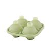 Reusable Large Silicone Ice Cube Tray with Lid Non-Stick Round Ice Ball Maker for Birthday Party Bar  Cold Drinks