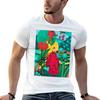 Japanese Princess In Flower Garden Tshirt Classic Crew Neck Cotton Tshirt