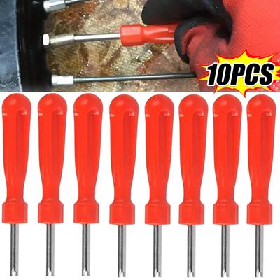 10/1 piezas de herramientas de extracción de núcleo de válvula de neumático, llave inglesa, herramienta de reparación de neumáticos, destornillador para coche, bicicleta, herramientas para coche