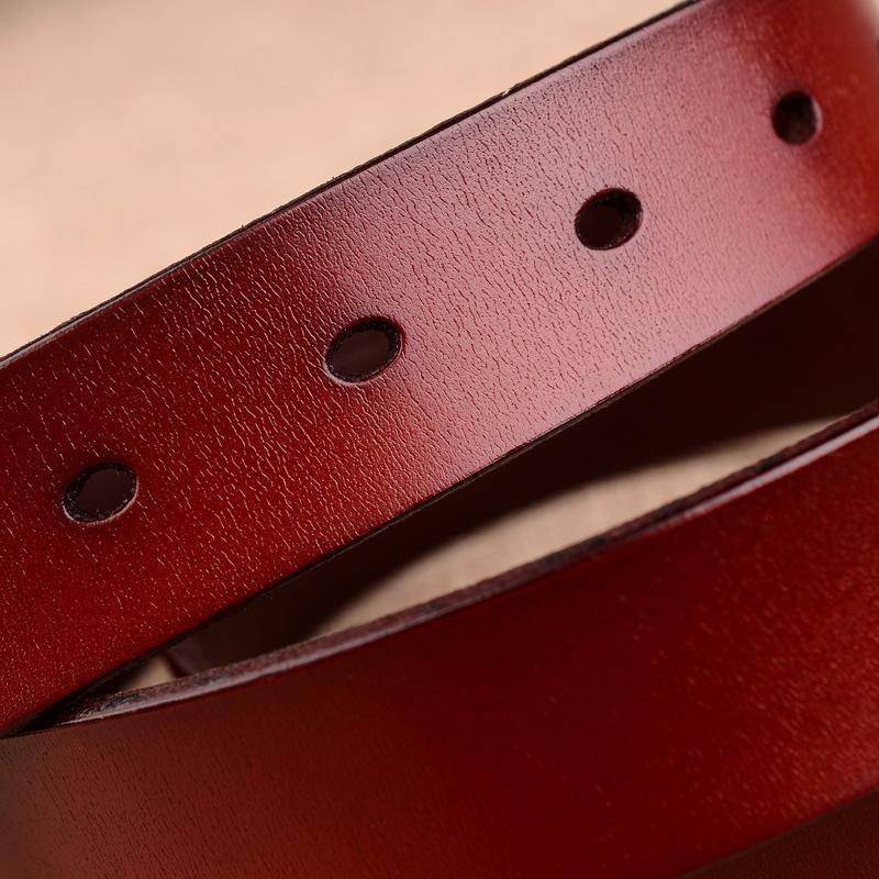 Women'S Belt Trendy Leather Cowhide Leather, Women'S Belt Decoration