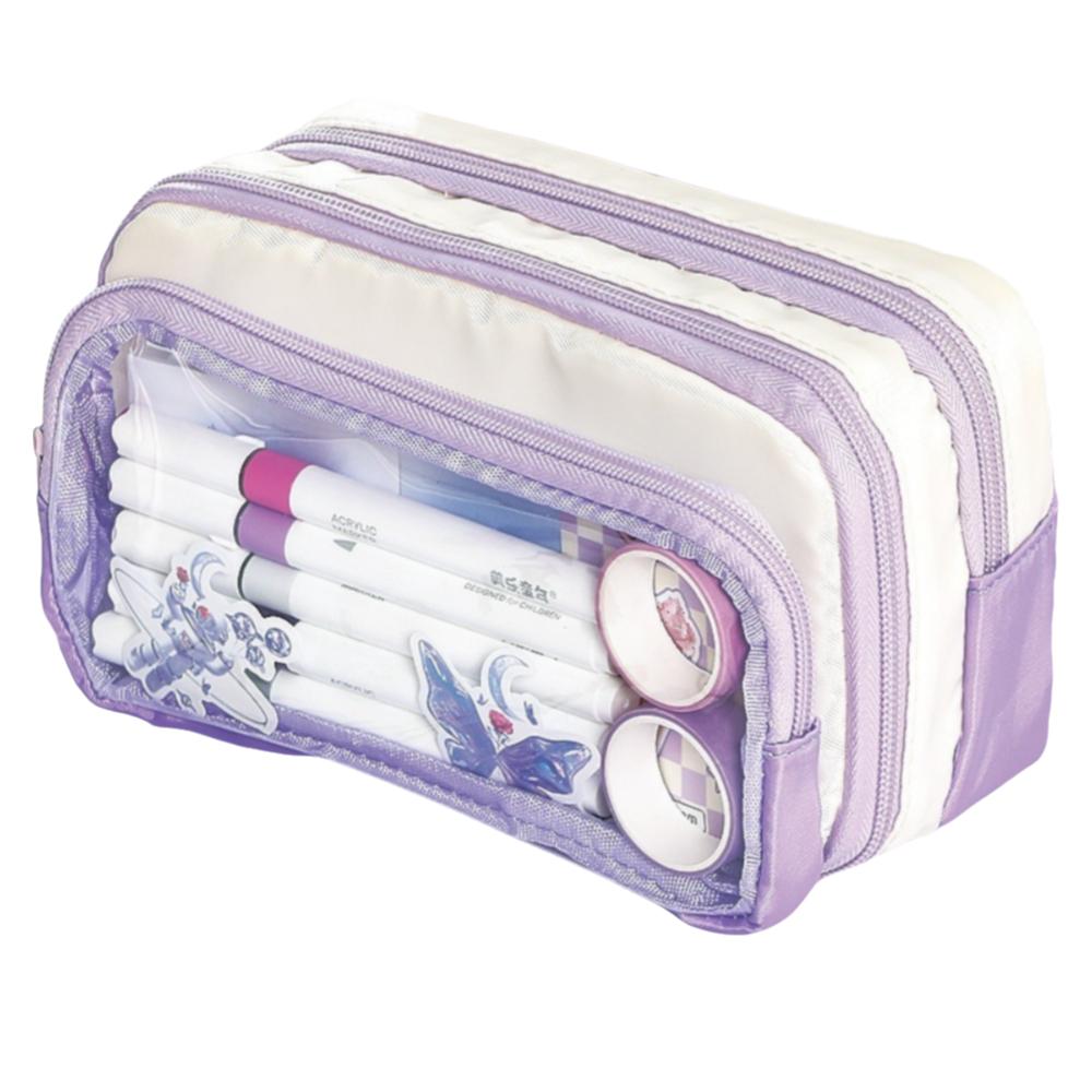 Portable Large Capacity Pencil Case Beauty Bag Cosmetic Storage Bag  Kids Children