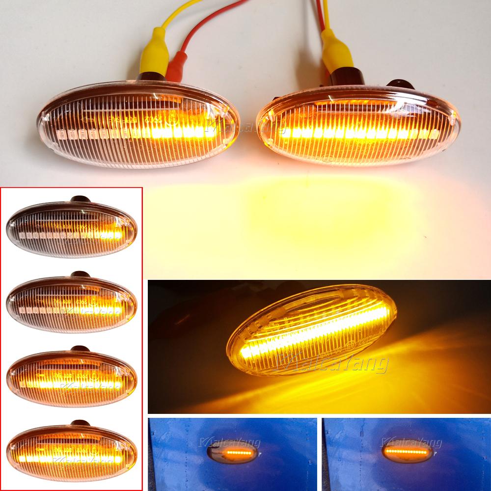 Modern Styling LED Side Indicator Repeater Turn Signal Blinker for Mazda 2 3 5 6 GG GY MPS BT-50 MPV Smoked Clear Dynamic Lights