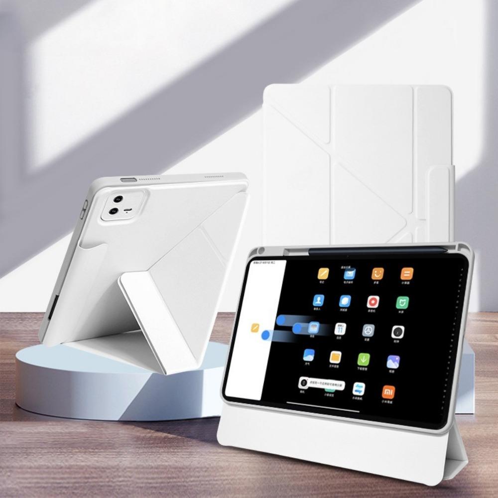 Magnetic Leather Case for OPPO Pad 4 Pro 11.61 Inch 360 Rotatable Y Stand Cover with Ring Holder