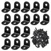 Set of 16 L-Shaped Angle Brackets, 20 X 20 X 16mm, Stainless Steel, Right-Angle Brackets, L-Shaped Brackets, Shelf Brackets, Angle Brackets, with 32 S