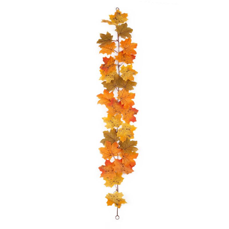 1m Autumn Maple Leaf Rattan Wall Hanging Decoration