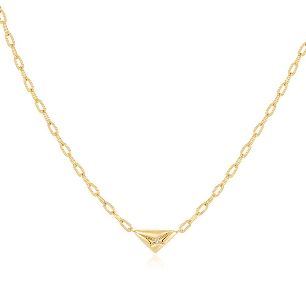 Triangle 925 Silver Necklace N059-02G