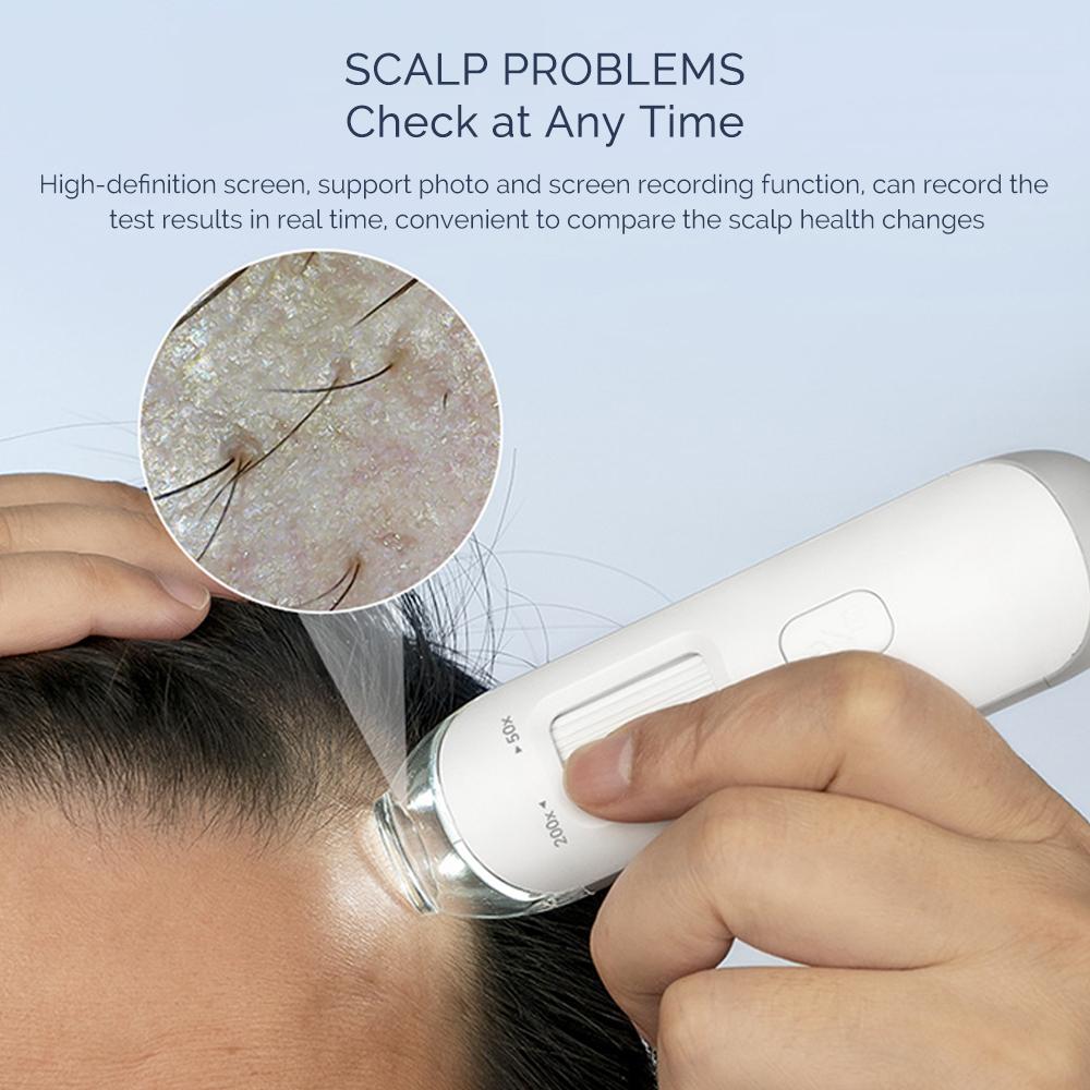 50X/200X Magnifying Mini Hair Follicle Scalp Detector Portable Skin And Hair Eetector Skin Tester Skin Analyzer Pore Magnifier