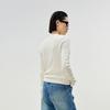 Less 2025 Spring Wool Round Neck Slim Fit Pullover