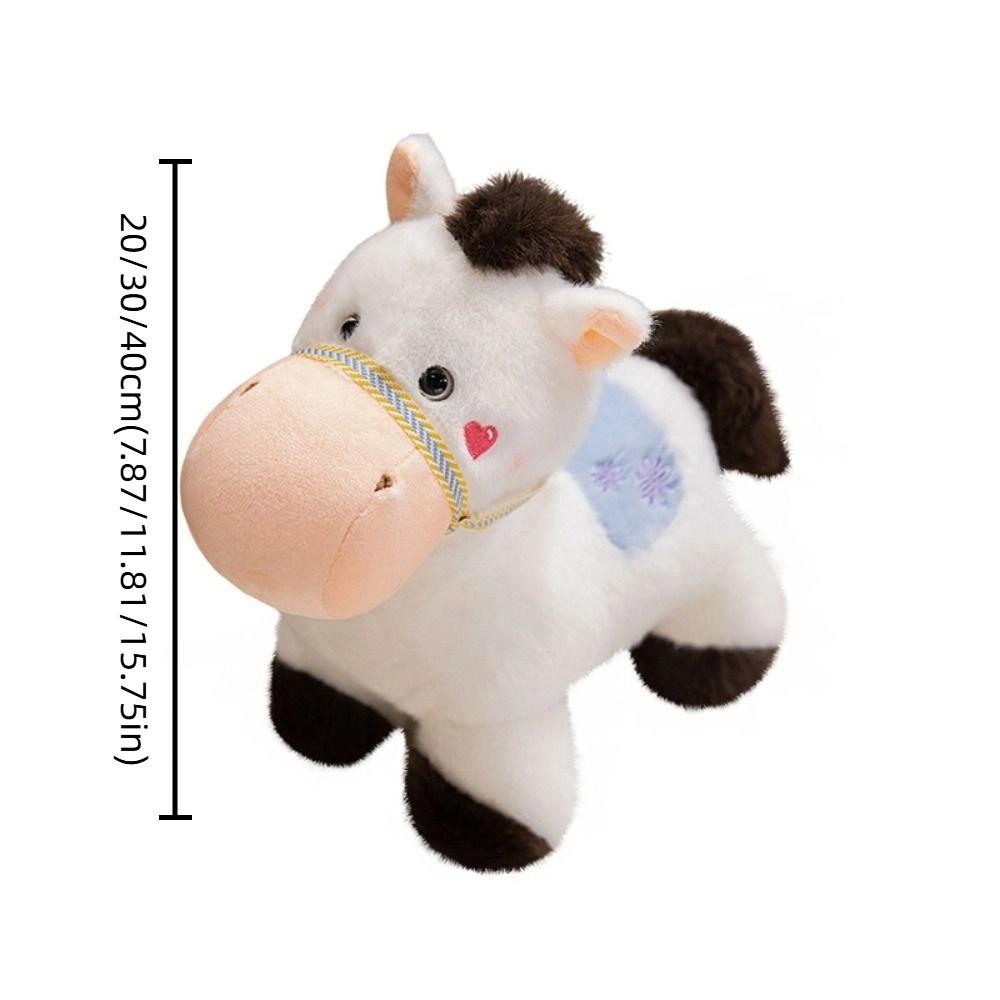 Mane Standing Foal Plush Doll Saddle Cartoon Horse Stuffed Toy Pony Plush Toys  Easter Gifts