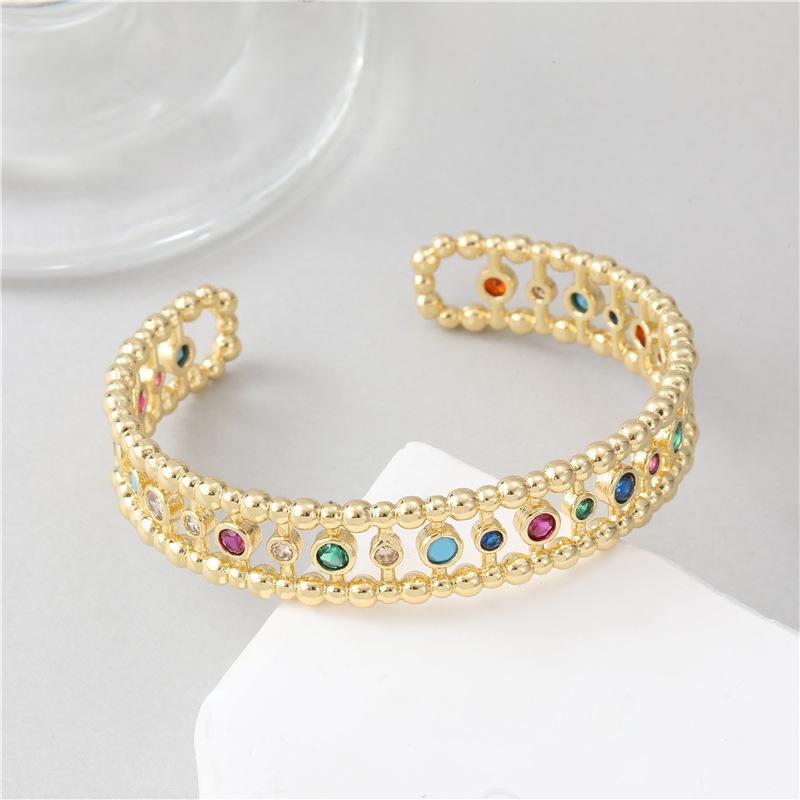 Feng color zircon retrobelly dance bracelet women's insclassy bracelet exotic jewelry