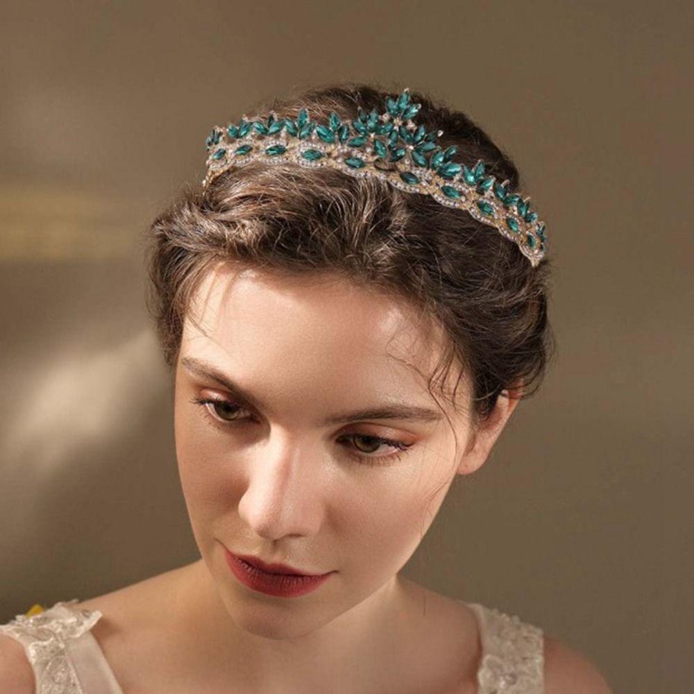 Headband Bridal Tiara Leaf Bridal Crown Korean Style Bridal Headwear Women Tiara Wedding Jewelry
