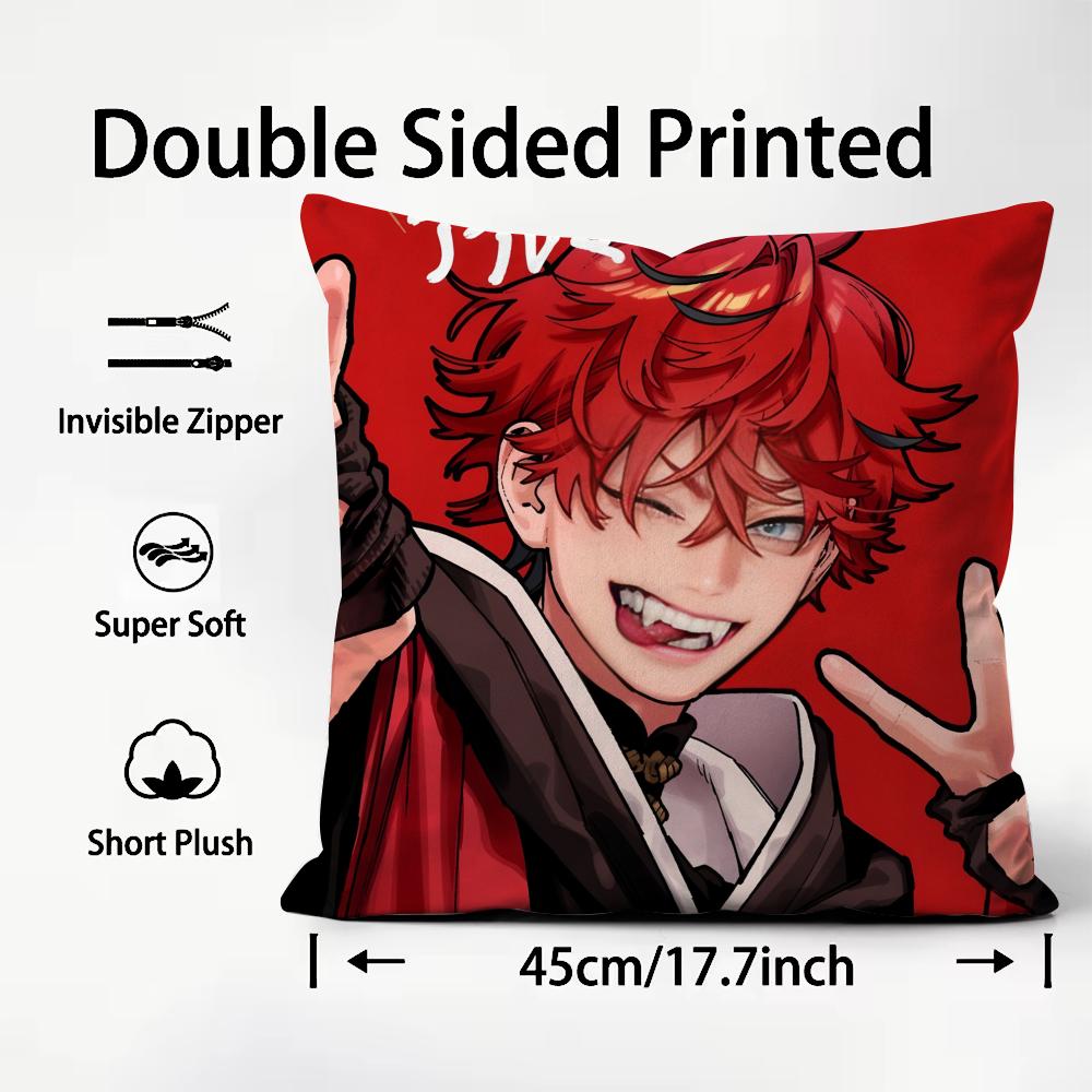 Manga G-Gokurakugai Cushion Cover Premium Comfort Reversible Pillow Cover - Dual - Use Design for Home & Car