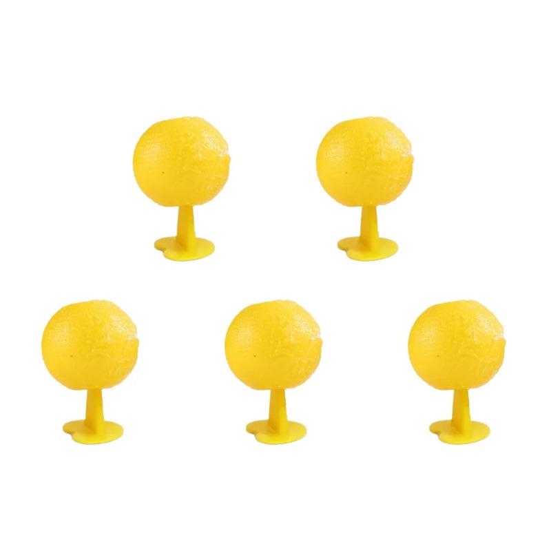 

1-5 шт. ловушки для фруктовых мух, летающие насекомые, ловушка с фруктовым вкусом, кухонная домашняя липкая ловушка для уличного сбора комаров Yellow 5PCS