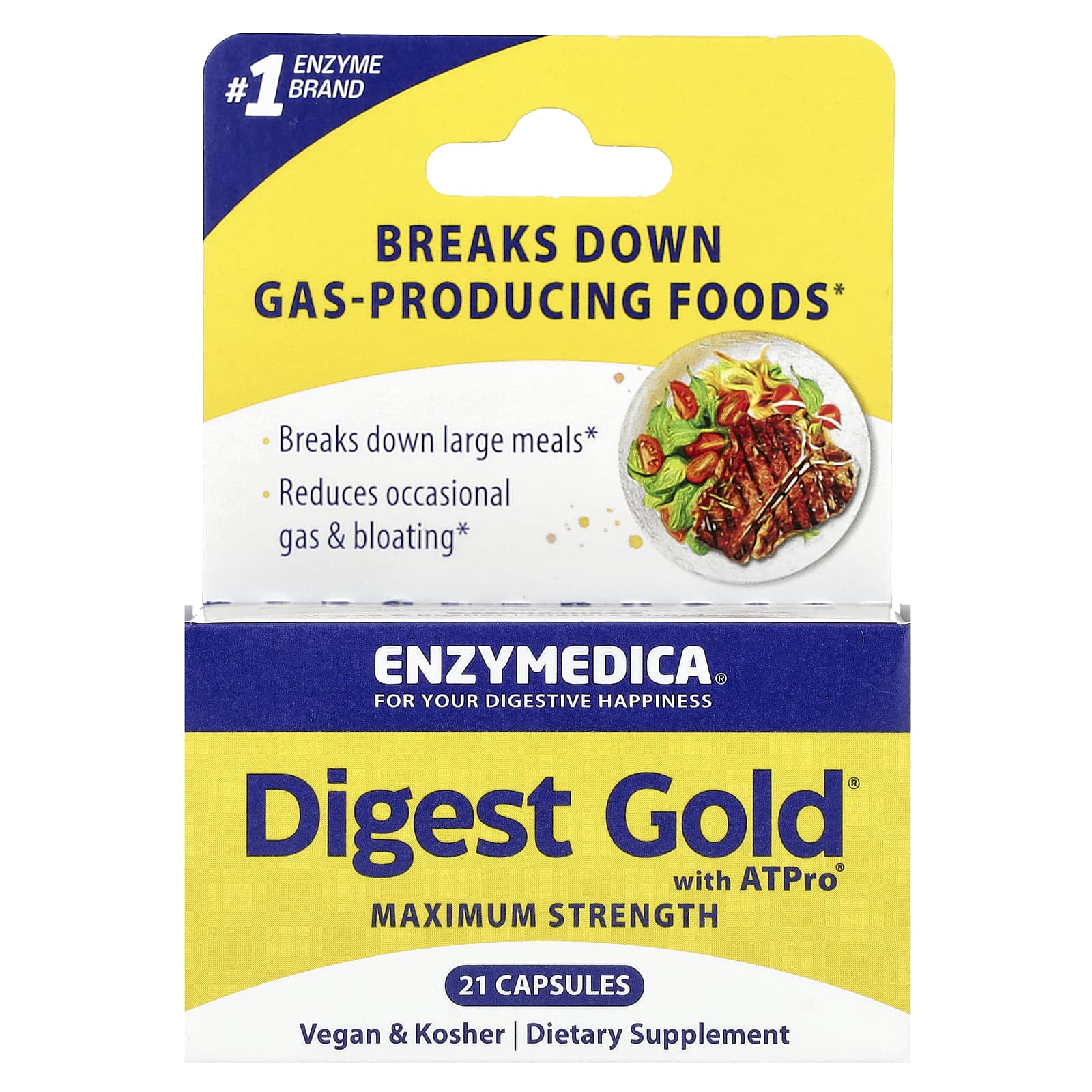 

Enzymedica, Digest Gold with ATPro, 21 capsules