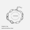 European and American Stainless Steel Bracelet Electroplating Does Not Fade Titanium Steel Necklace Simple and Exquisite Light Luxury Jewelry Chain 