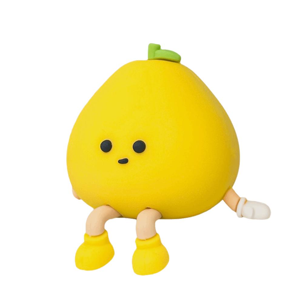 Miniature Mini Resin Doll Petite Cartoon Pomelo Ornaments Pomelo Ornament  Kids Gift