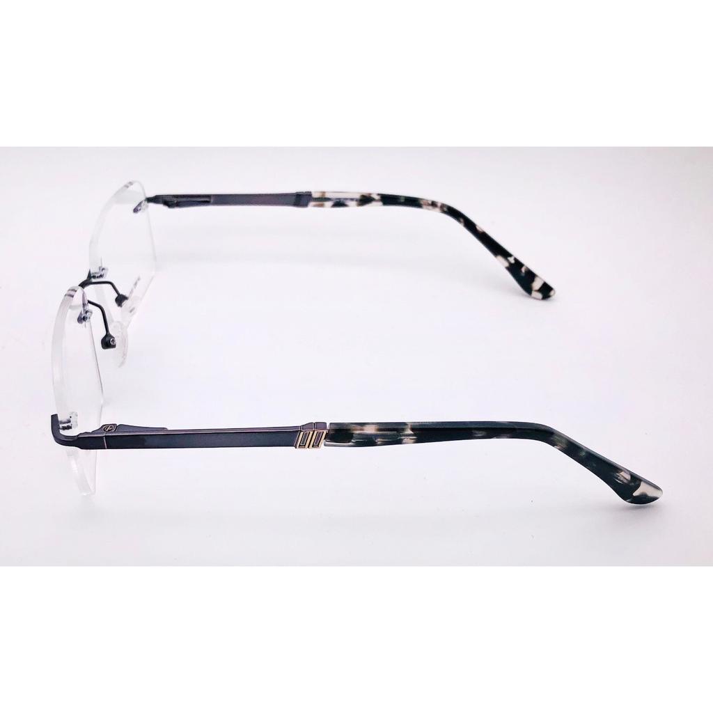 RSINC Unisex Randlose Metallfassung Mode Optische Waffenschwarz Tom 55-17-142 IB-12 B0DJT3WN4G