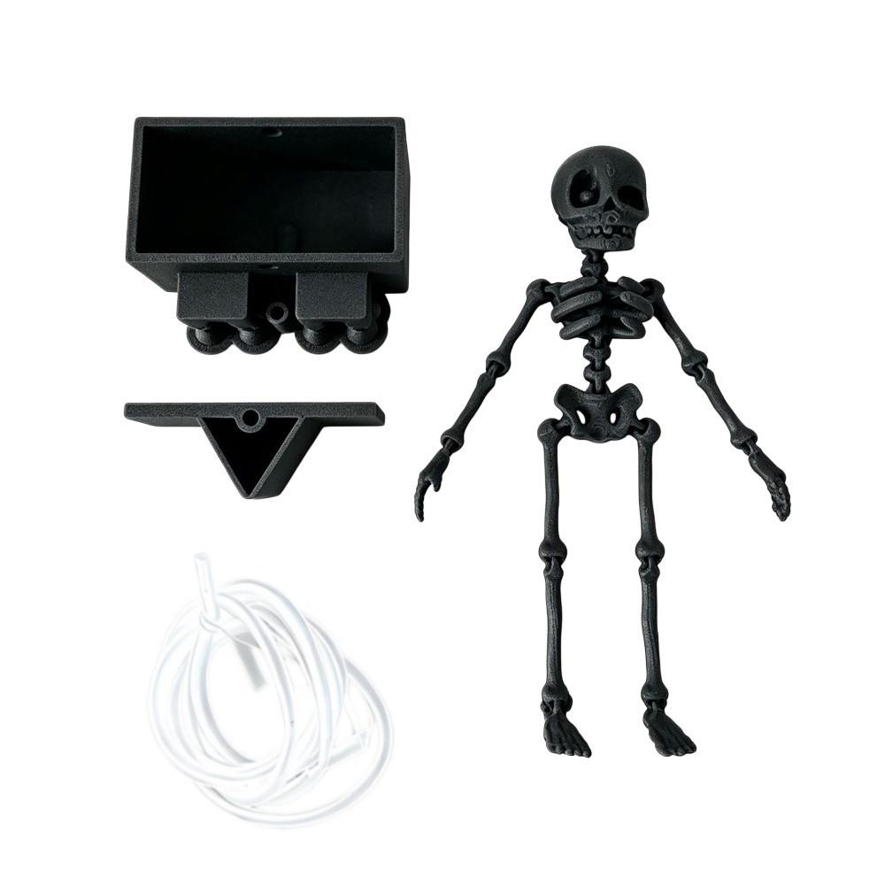 Plastic Dancing Skeleton Aquarium Ornament with Air Tube Animated Skeletons Statue  Halloween Decor