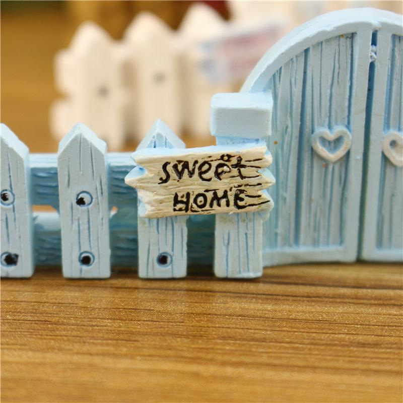 Microlandscape Fence Wood Fence DIY Resin Design Process Miniature Fairy Garden Hut Landscape