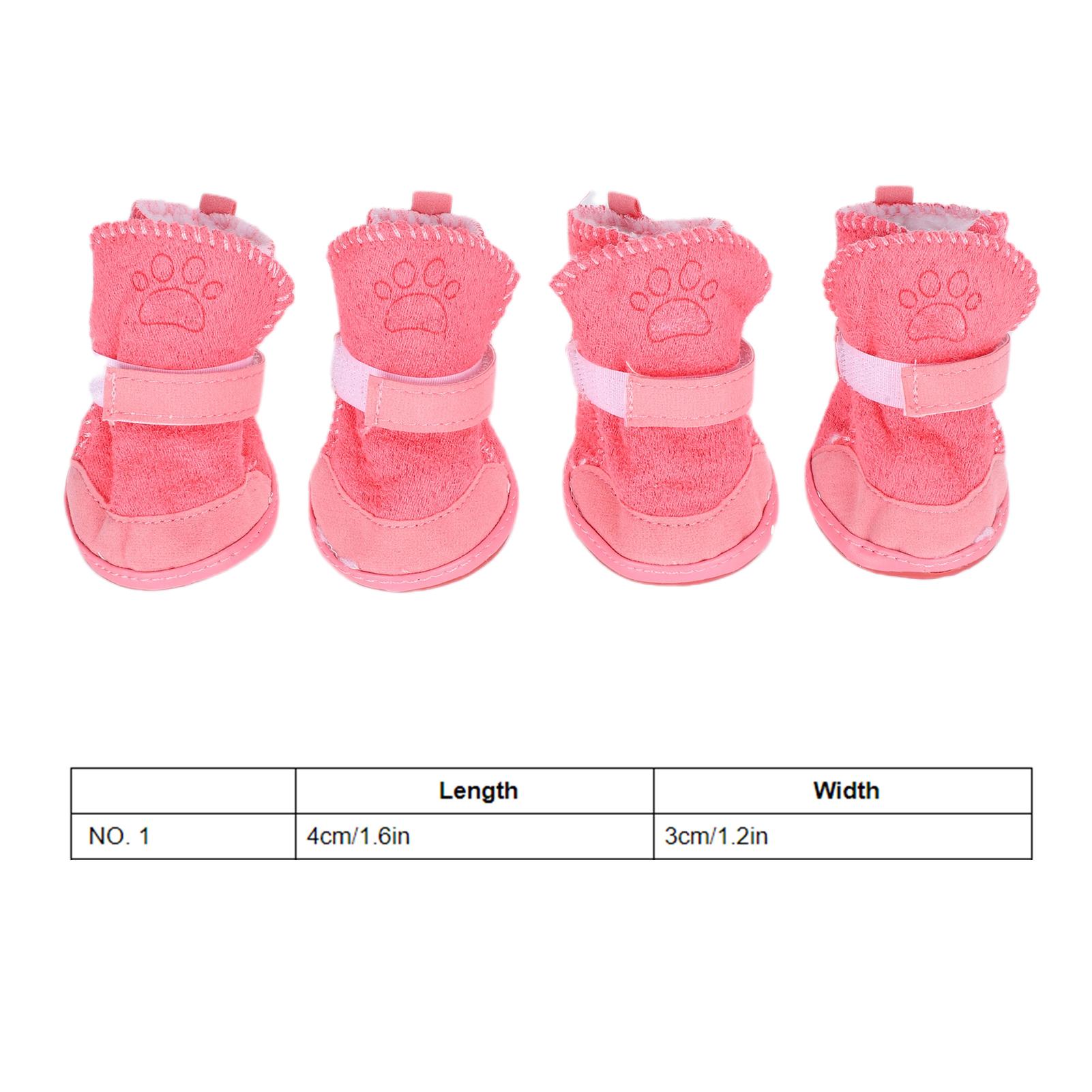 

Outdoor Pet Shoes Winter Warm Dog Paw Protector AntiSlip Dog Boots With Hook Loop Closure