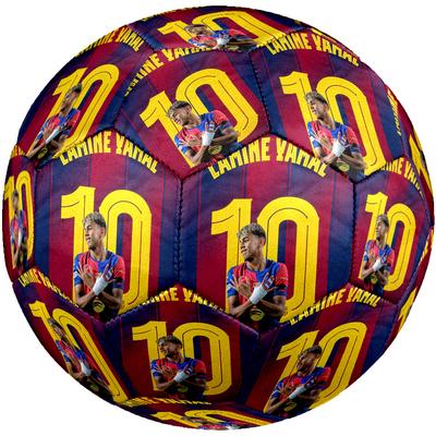 Pallone da Calcio Esordio Fc Barcelona di Lamine Yamal Taglia 5 Calcio Cucito a Macchina Allenamento Indoor/Outdoor e Partite Regalo Unico per gli Amanti del Calcio