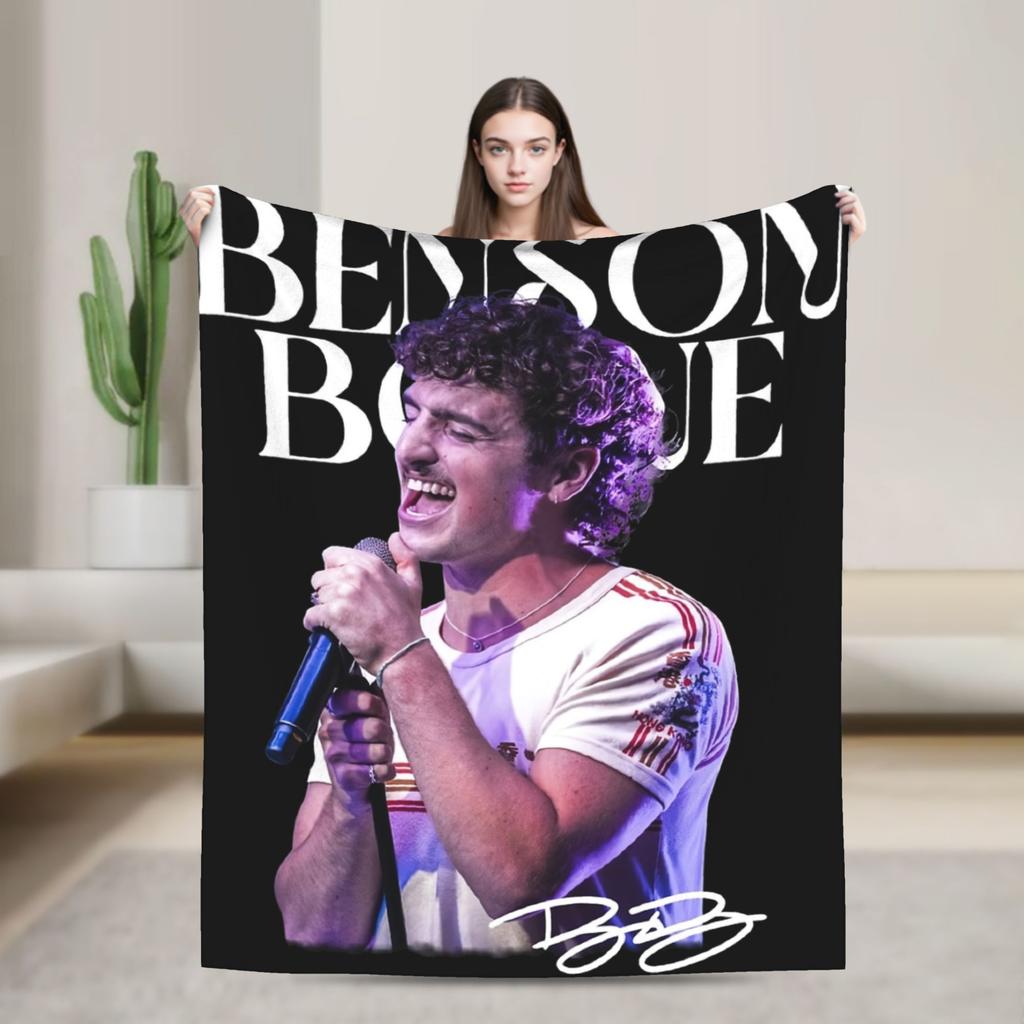 Benson Boone American Heart Tour 2025 Decke Mehrere Größen Warm Gemütlich Flauschig Überwurfdecken für Sofa Couch und Bett