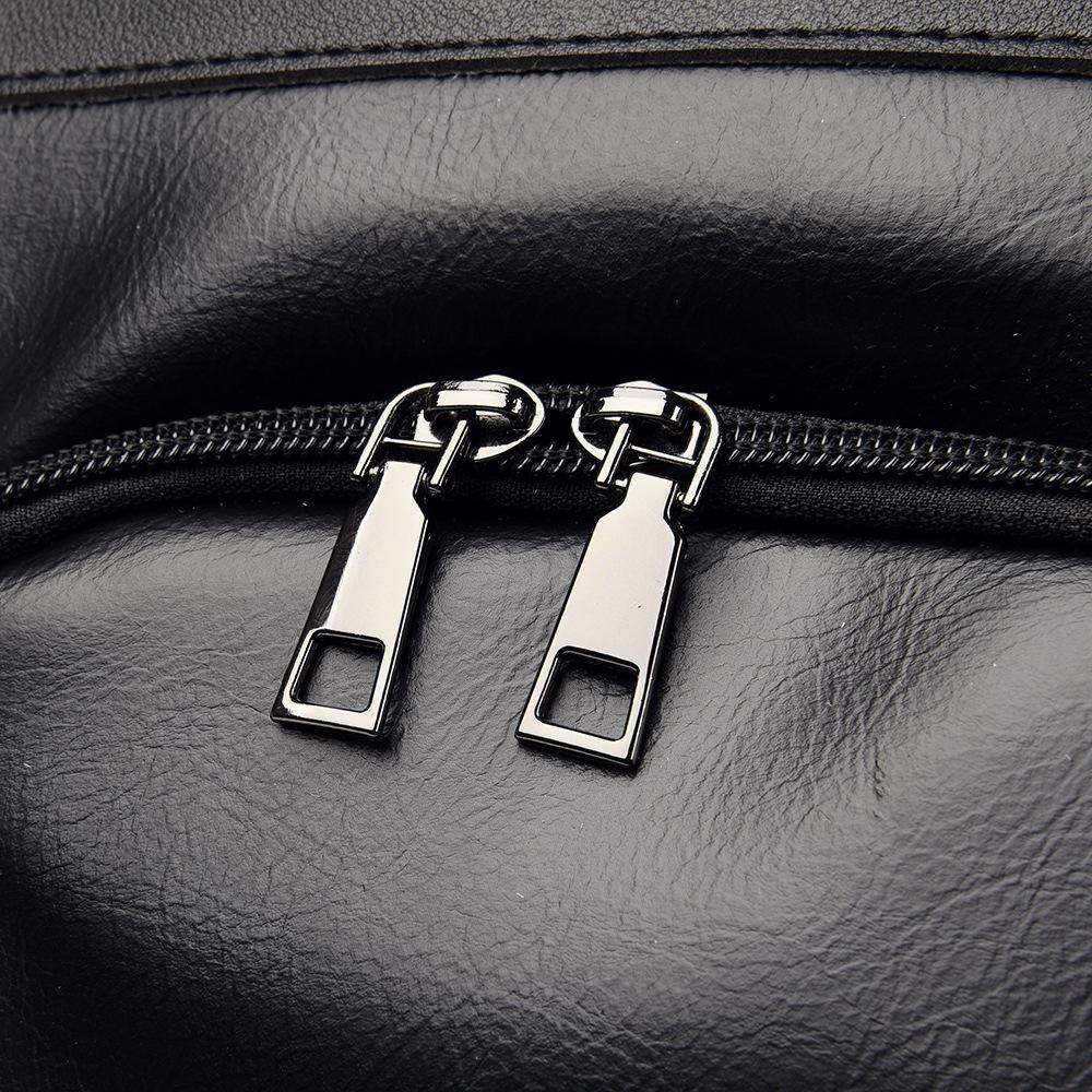 Women's Bag Silver European And American Style Fashionable Zipper Reflective Stripes Niche PU Shoulders MIT