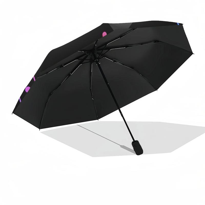 1pc Lotus Mandala Design Umbrella with Plastic Handle,Suitable for All Seasons Home Travel Outdoor UmbrellaDD1044