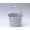 Risu Berg Bucket, Round, Light Gray, 13L, Made In Japan, 13SB