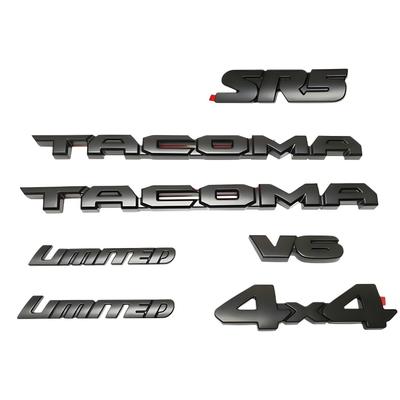 Toyota Tacoma 3D Emblem Cover Set for V6 4x4 SR5 Pickup Truck
