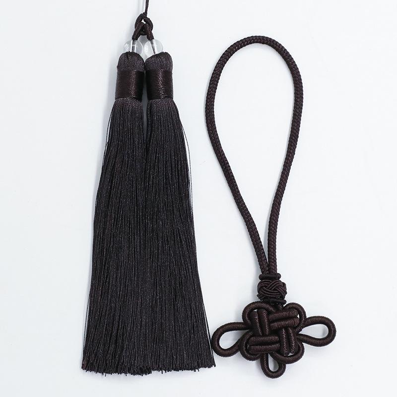 Pandantiv cu ciucure nod chinezesc bicolore pentru meșteșuguri DIY