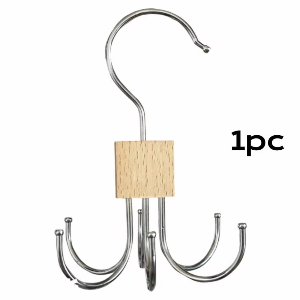 1Piece Multifunctional Hook, Multi Claw Bag Storage Hook, Tie Metal Storage Suitable for Scarves, Belts, Home Storage