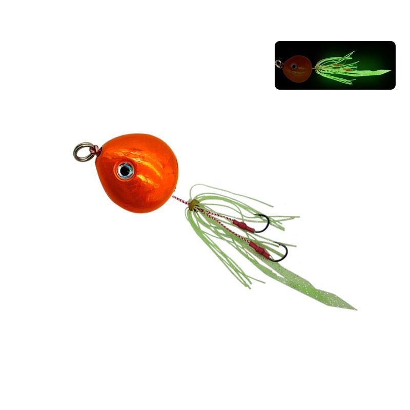 Aisunss 40g 50g 60g 70g 80g 100g 120g 150g Round Lead Sinkers Head Snapper Metal Jig Saltwater Lure Casting Bait Weight Jigging (as the picture,40g)