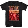 NSYNC NSYNC Farbverlauf Box Schwarz Erwachsenen T-Shirt