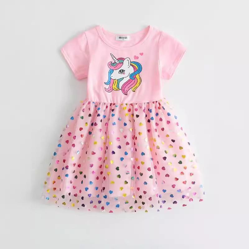 My Little Pony Unicorn Princess Tulle Dress - 2024 Summer Fashion for Girls