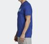 Adidas ESSENTIALS T Shirts Men's Blue Crew Neck Moderate Straight Fit DV3052